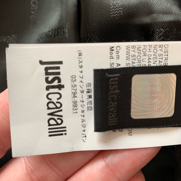 Just Cavalli lace up leather Moro jacket - Picture 3 of 8